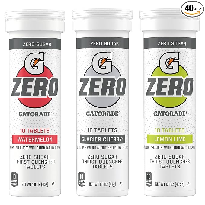 Gatorade Zero drink tablets variety pack, 40 tablets
