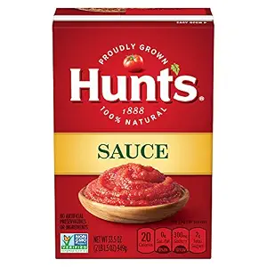 Hunt’s tomato sauce, 33.5-ounce carton