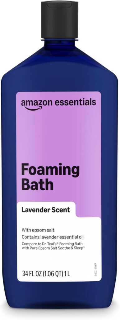 Amazon Essentials lavender foaming bath, 34-fluid-ounce bottle
