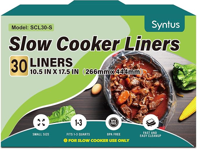 Small slow cooker liners for 1–3 quart pots