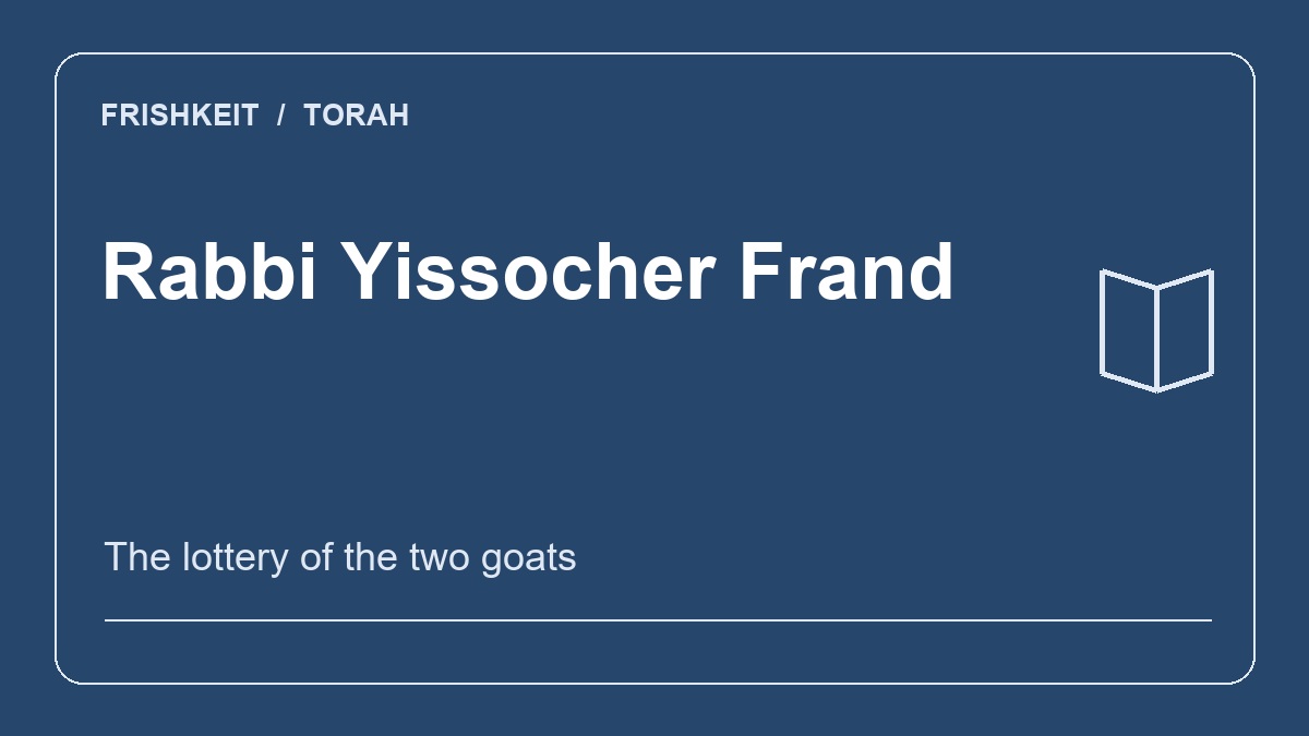 The Lottery of the Two Goats
